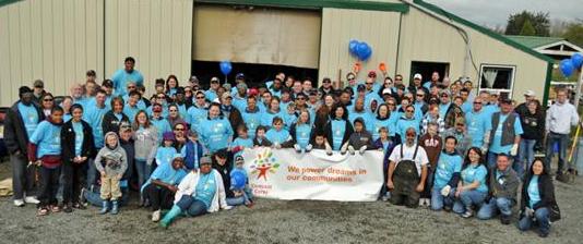 Comcast Cares day Volunteers in 2011