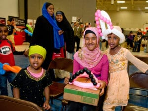 children with computer they won through an Internet Essentials event