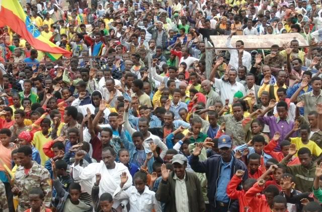 Crowd at the 70th anniversary of Queen Sheba School in Ethiopia