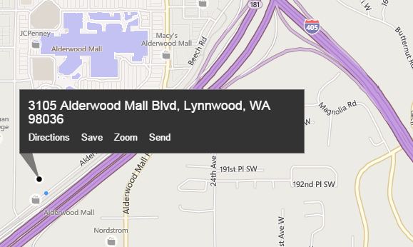 screenshot of map location of the new store