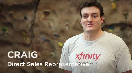 screenshot from Comcast recruiting video