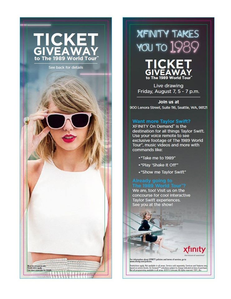 taylor swift xfinity slu