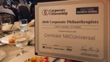 Comcast Ranks 14th on the Puget Sound Business Journal’s Corporate Philanthropy List