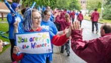 Cheer Line and Opening Ceremonies at UW Celebrate Special Olympics Athletes