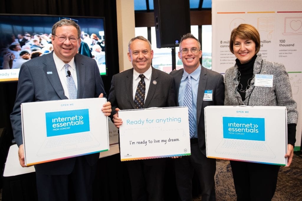 Spokane Mayor David Condon, Congresswoman Cathy McMorris Rodgers and Comcast at Internet Essentials Washington state event