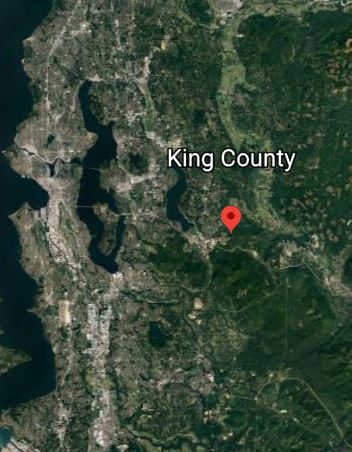 King County Google Earth A satellite image of King County, Washington.
