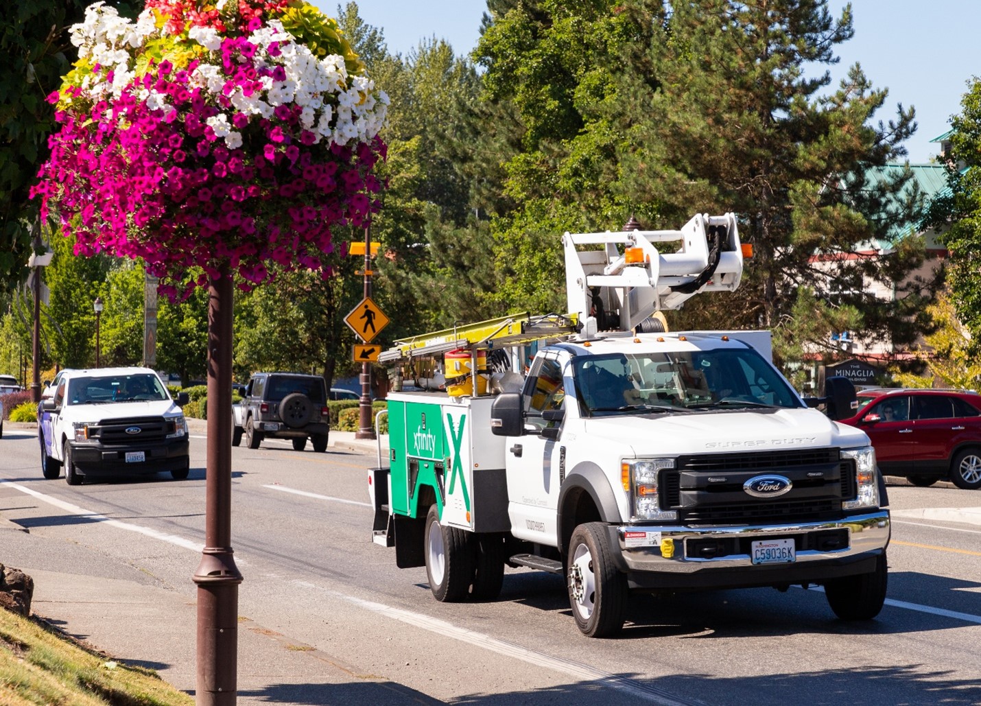 An Xfinity truck in Duvall.