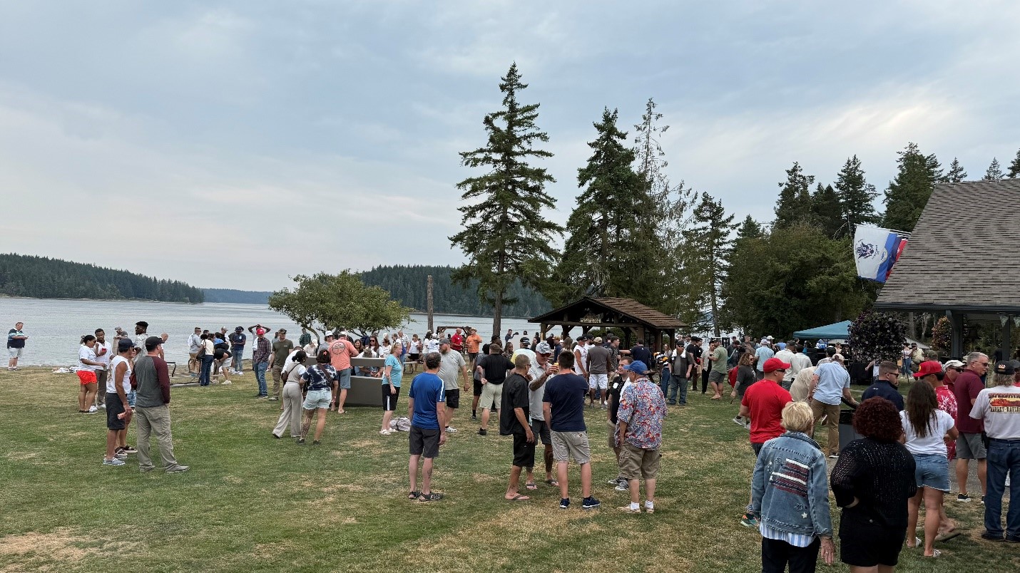 Photo of people in a park in Thurston County.