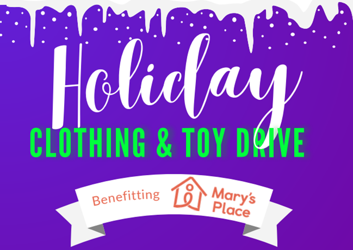 A graphic for Mary's Place with drop off locations.