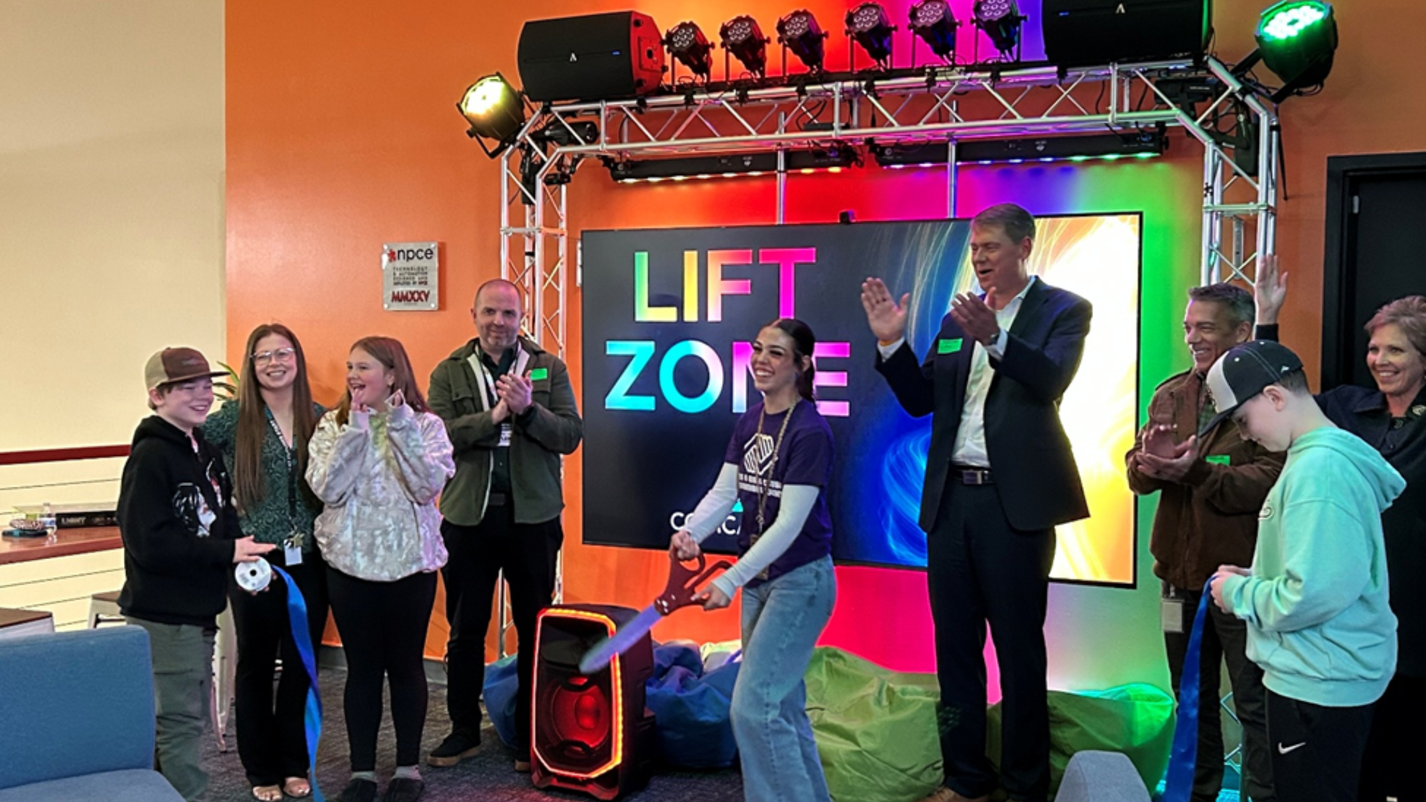 Lift Zone ribbon cutting